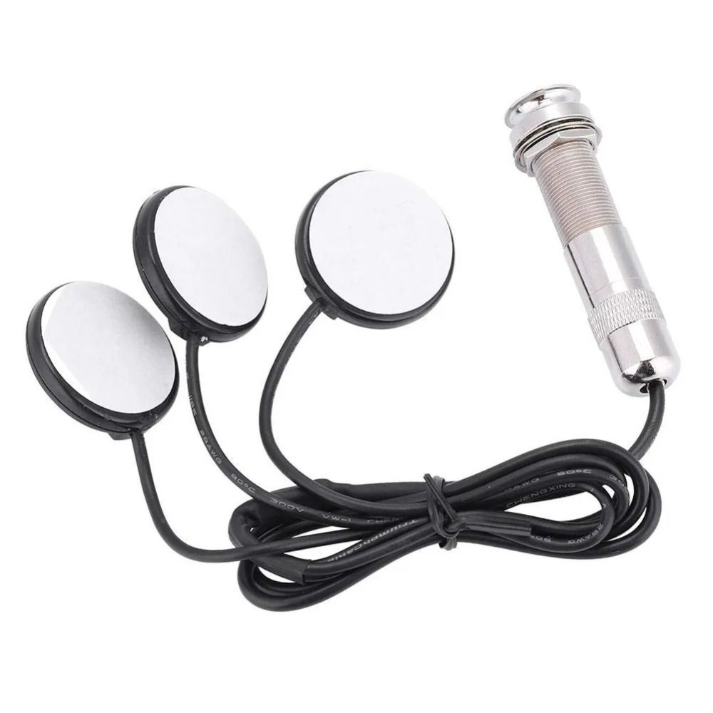 Guitar Parts Karimba Thumb Pickup 3-in-1 Guitar Picks Transducer Pickups Guitar Violin Ukulele