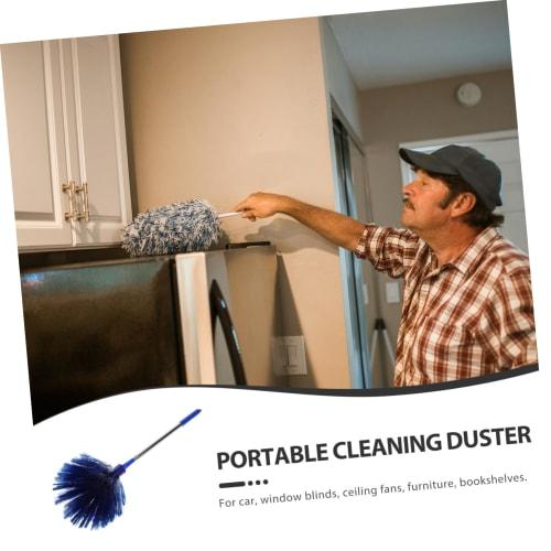 MUCKLILY Household Spider Web Cleaner, Flexible Design, Easily Cleans Hard-to-Reach Areas, Removes Spider Webs, Ultra-Fine Bristles, Easy To Clean, Ve