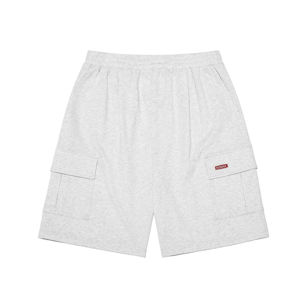 KODAK Breeze Pop Mesh Texture Knee-Length Shorts White Melange