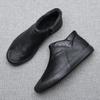 Mens Winter Boots Shoes for Men Fashion Boots Simple Style Warm Plush Leather Casual Shoes Man High Tops Ankle Boots
