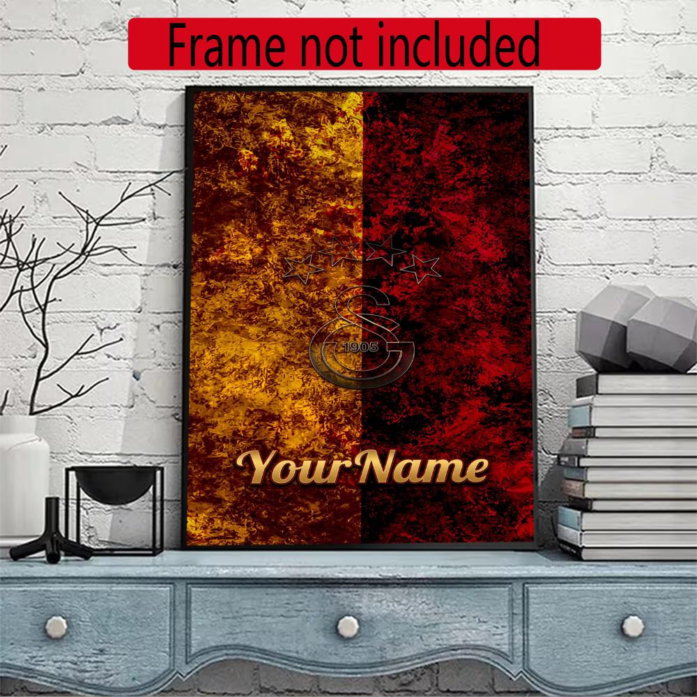 Galatasaray Customize Text Diamond Painting Round Diamond Mosaic Suitable For Beginners Diamond Painting Rhinestones Gift Frameless