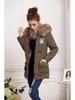 Manteau long à capuche en laine d'agneau style coréen grande taille pour femme - Hiver 2023