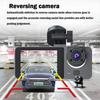 3 Channel Dash Cam, 1080P FHD Front and Rear Inside Car Camera, WiFi APP Control, Night Vision, Parking Mode, Free 64G Card
