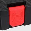 Tool Box Black Multifunction Wear Resistant Tool Storage Hardware Organizer for Hardware Power Tools Electronics, 37.1cmx26.2cmx10.7cm