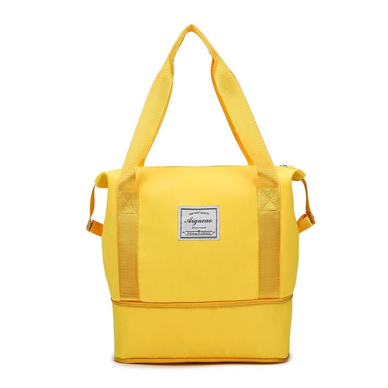 Women's small fitness bag, expandable, with dry and wet separation, Oxford cloth, lightweight casual handbag