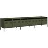 VidaXL TV Cabinet Olive Green 202x39x43.5 Cm Cold-rolled Steel, TV Bench, Metal Furniture, Multimedia Furniture, TV Buffet, 3307153