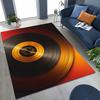 Vinyl Record Music Carpet DJ Screen Tape Rug for Bedroom Living Room Sofa Home Doormat Decor,Large Kid play Non-slip Floor Mat