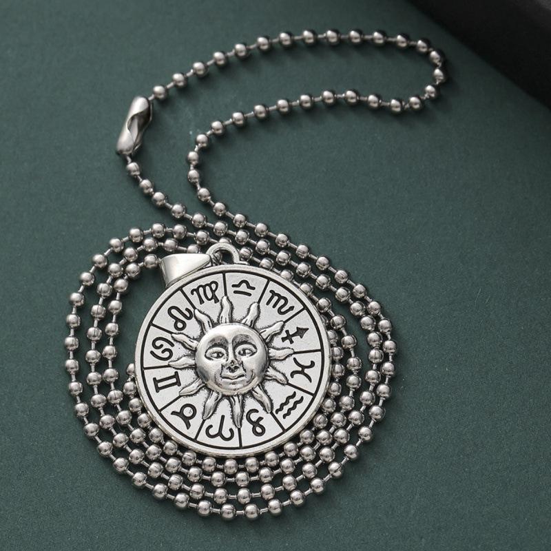 Necklace Pendant: Sun Moon Witchcraft Pagan Gothic Design