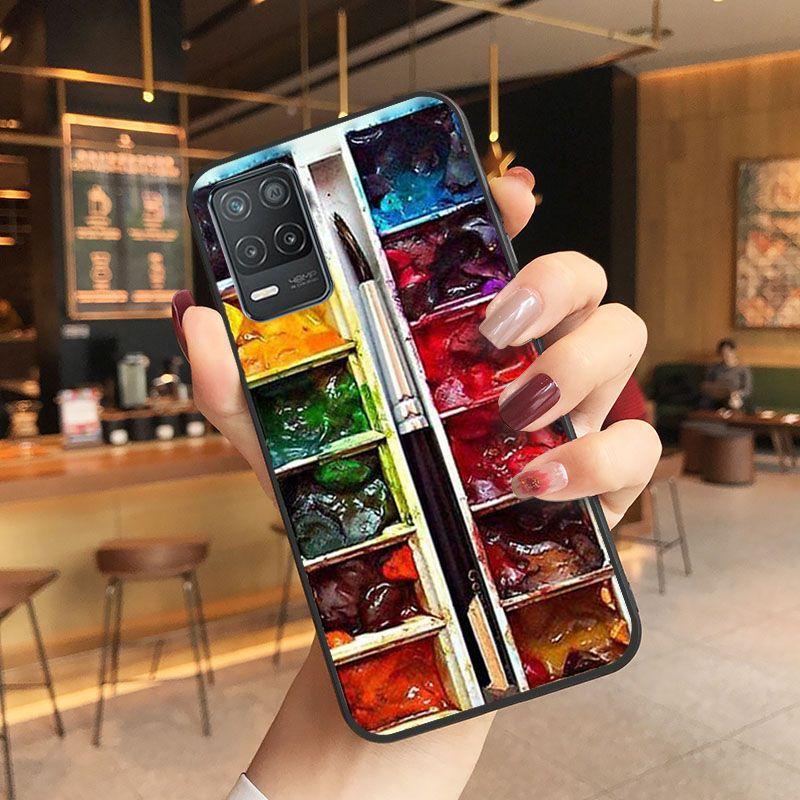 Makeup Paletka očních stínů Sada akvarelových barev Paleta barev kryt Pro oppo Realme 8Pro 6i 7 9i 9pro C11 C21 C25Y C25S C3 Q3S XT Pouzdra