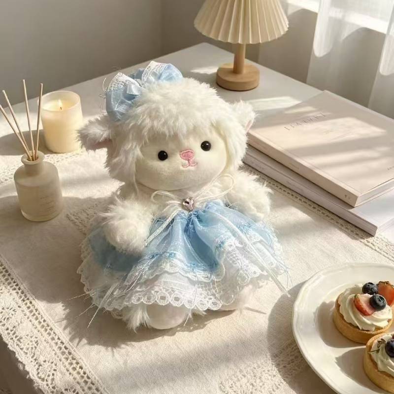 Soft Cute Lamb Plush Toy With Polyester Fiber For Kids Gift And Comfort