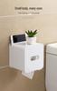Waterproof No-Punch Toilet Paper Storage Rack and Towel Holder