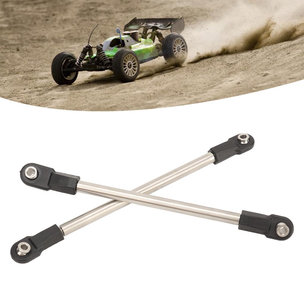 8Pcs Stainless Steel Link Rod 275mm Wheelbase Stainless Steel Link Rod Linkage Set for 1/10 RC Crawler Car
