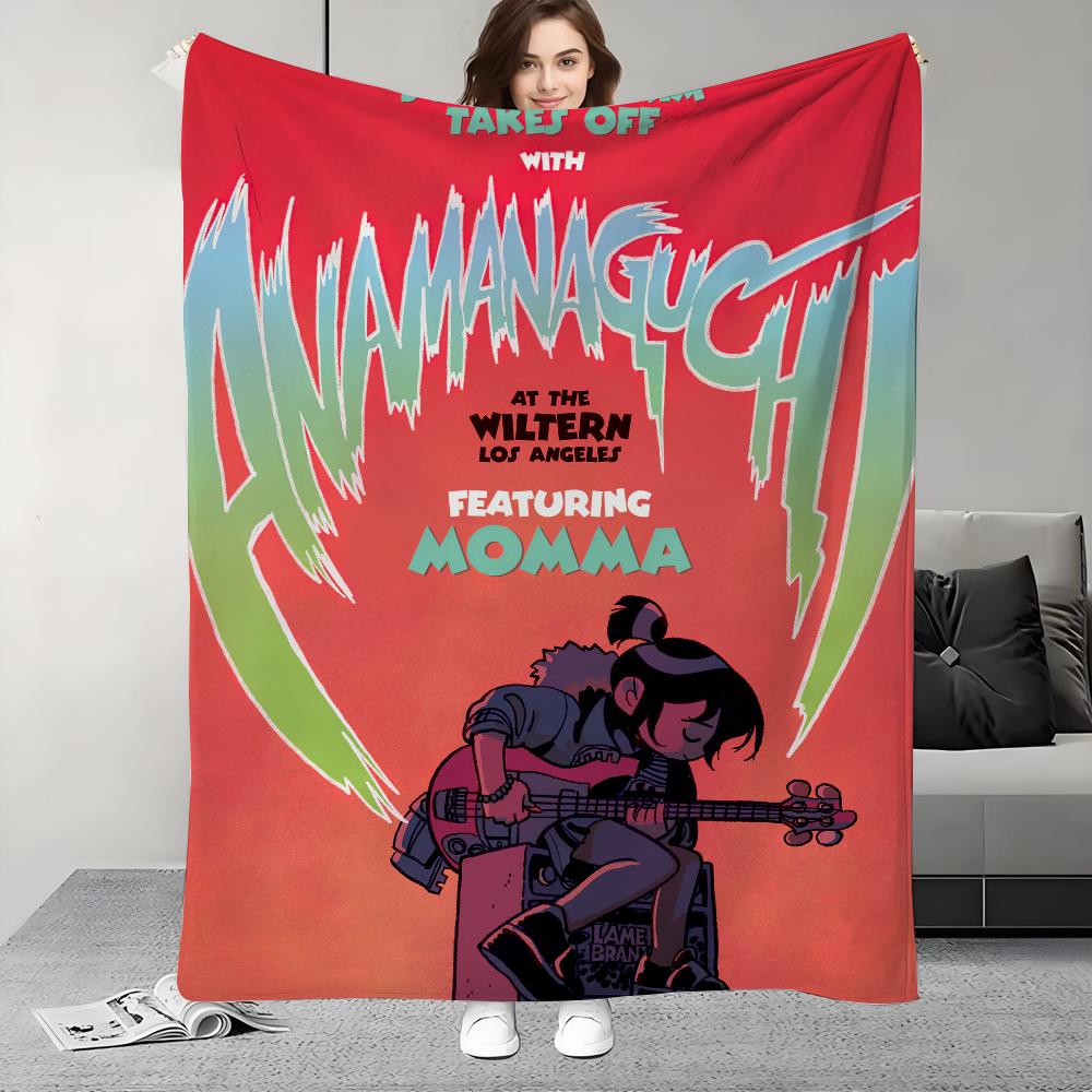 Movie S Scott Pilgrim Vs The World Blanket Design Lightweight  For Dorms, Naps, Living Room, Office,Sofa,All Season