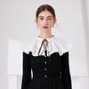 Ruffled Choker Fake Collar for Women Shirt Detachable Adjustable False Collar Neckwear Shoulder Wraps Cape