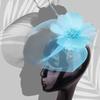 Kadın Çiçek Saç Tokası Kafa Bandı Mini Silindir Şapka Düğün Fascinator Kraliyet Ascot Yarışı