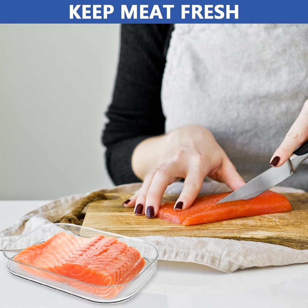 Deli Meat Container for Fridge, Stackable Food Storage Containers with Lid for Bacon, Airtight BPA Free Refrigerator Organizers and Storage for