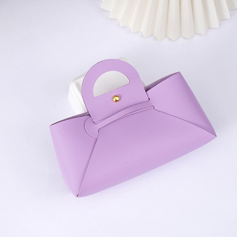 

Multicolor Leather Wedding Candy Gift Bag with Customizable Logo 13*18 cm світло-фіолетового кольору