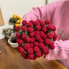 Handmade Wool Diy Bouquet Blanket Crochet Blanket Gift For Mother,Girlfriend,Sofa Blanket Surprise Flower Bouquet