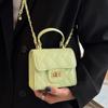 This Year's Popular Fashion, Foreign Style, Small Fragrant Style, Rhombus Chain, Portable Small Square Bag, Versatile Temperament, Commuter Messenger