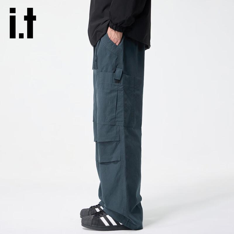 Izzue Men's Multi-Pocket Loose Fit Cargo Pants