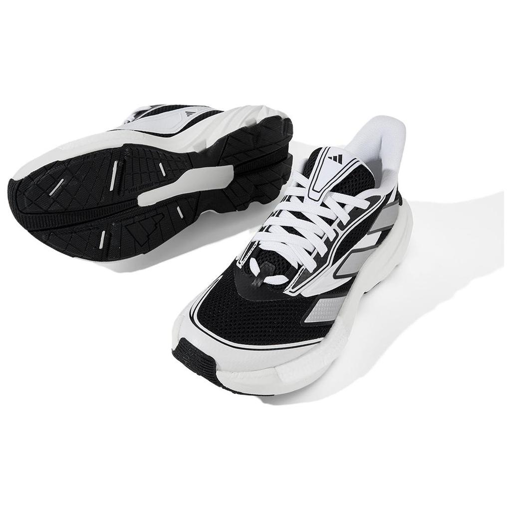 Adidas All Day Boom 2 Comfortable Versatile Fabric Non-Slip Durable Low-Top Running Shoes Unisex Running Shoes Black JR4864