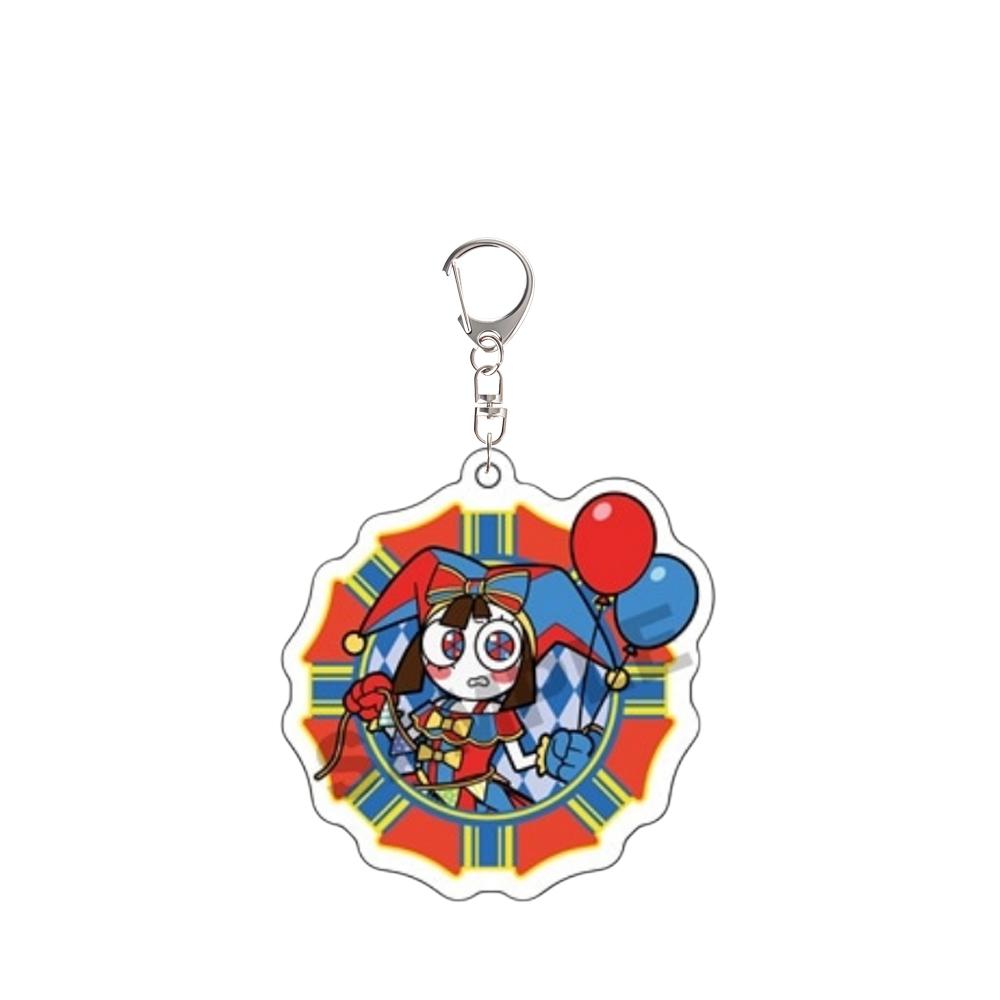 

For TADC Pomni Jax Ragatha Gangle Zooble Anime Peripheral Acrylic KeyChain Custom Cartoons Cute Backpack Pendant Festival Gift