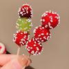Hairpin Imitation Sugar Calabash Design Hair Clip Stable Clamping Force Side Bang Hair Pin Holiday Hair