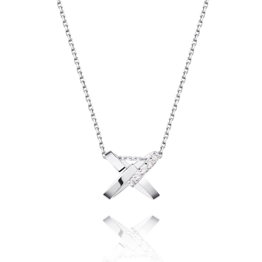 [Stonehenge]] Edge Silver Necklace Sa24C03F