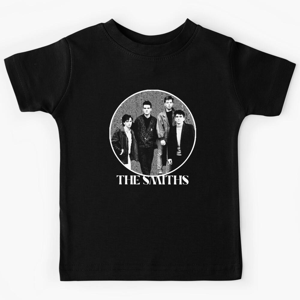 The Smiths Black and White Band Circle Portrait Kids T-Shirt 110