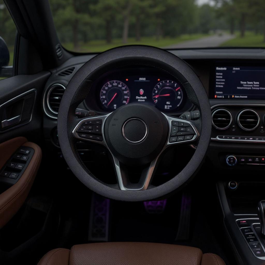 Silicone Steering Wheel Cover For All, Ultra-thin, Lightweight, Sweat-absorbent Silicone Cover, Non- And Wear- Steering Wheel Cov
