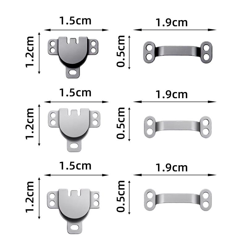Invisible Anti-Exposure Zipper Snap for Trousers