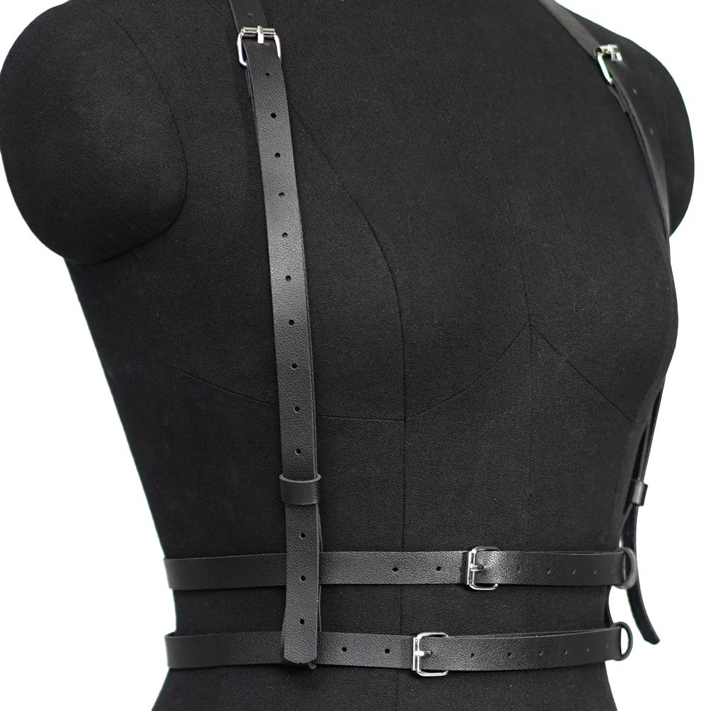Fashion Harness belt Harness Corset Leather Lingerie Bondage Lingerie Body Harness Fetish Clothing Gothic Suspenders for Women