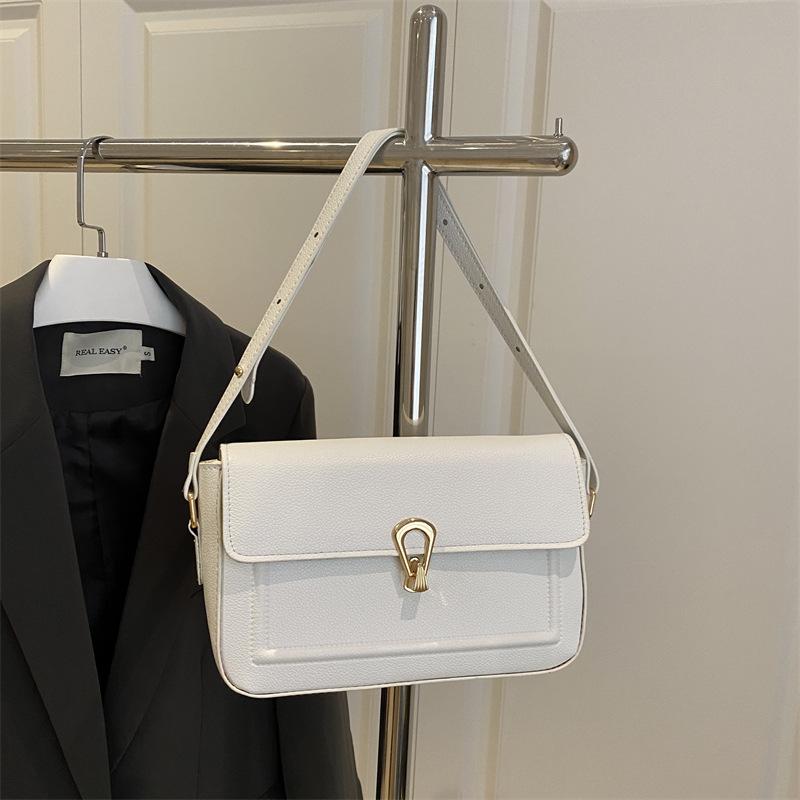 Retro New Light Luxury Commuter Underarm Bag Niche Lock Handbag Fashion Trend One Shoulder Crossbody
