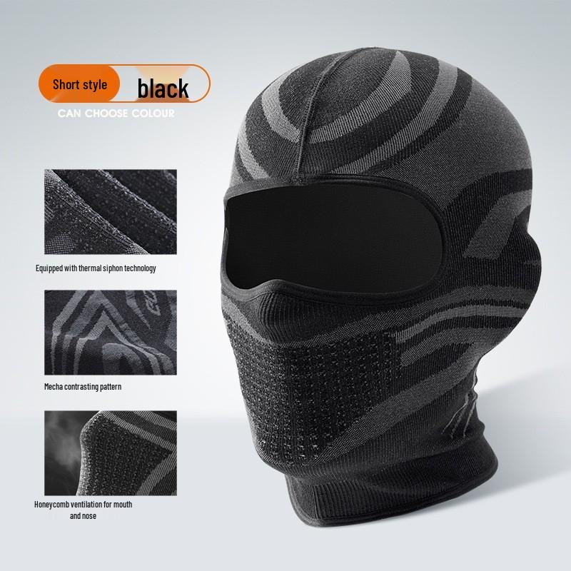 Leiqi Winter Face Mask: Breathable, Moisture-Wicking, Elastic Headband for Cycling, Skiing, and Motorcycling.
