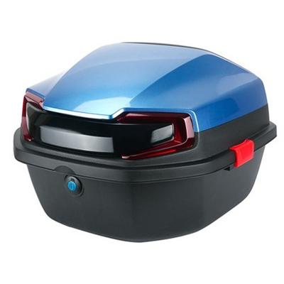 Caja trasera para vehículos eléctricos, gran capacidad, superficie lisa, bloqueo de color para motocicletas