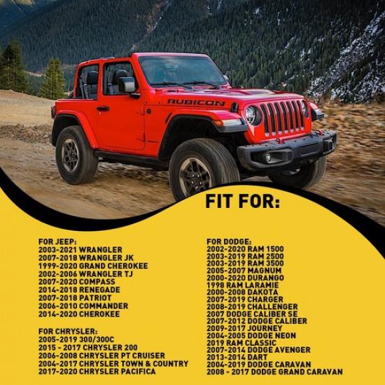 4X Car Speaker Door Wire Harness Plug Adaptor For Journey Dodge Jeep Replacement