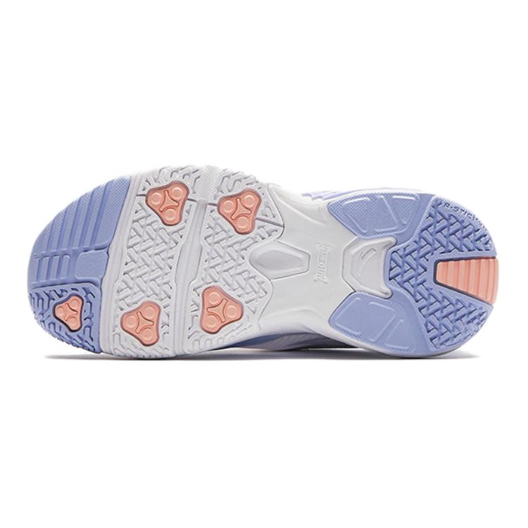 Anta Kids Casual Comfortable Shock Absorbing Wear Resistant Low Top Running Shoes Kids Running Shoes White Blue 322429962-4