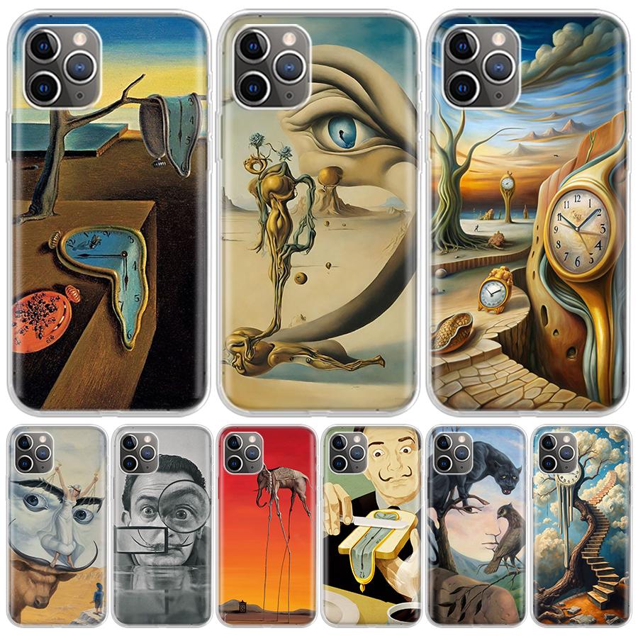 Salvador Dali Art For iPhone 17 Air 16 15 14 Plus 13 Mini 12 11 Pro Max Phone Case 16E 7 Print 8 SE Fundas Cover Soft Coque 16 1