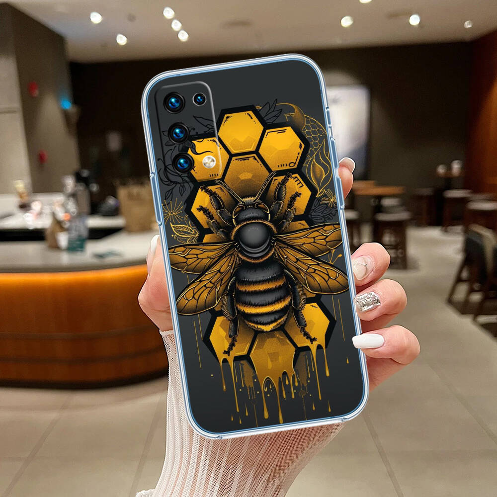 Art Bees Cartoon Phone Case for Motorola G14 G15 G24 G30 G31 G32 G34 G41 G42 G51 G52 G50 G60S G60 G62 G72 G71 G73 G84 G85 G200 E32