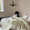 4-Piece All-Cotton Velvet Cotton Bed Cover Set - Pure Cotton Tencel Duvet Cover With Fitted Sheet