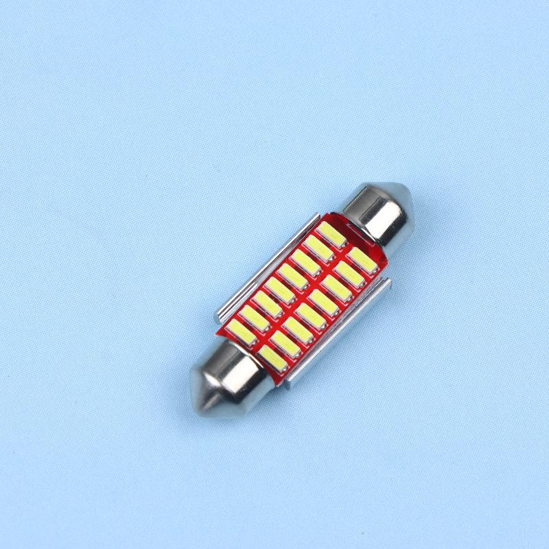 10Pcs 4014 Chips Canbus 12V Led Bulb 31Mm 36Mm 39Mm 41Mm Car Festoon Light Interior Dome Reading Lights 6000K Pure White