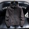 Men's 2025 Trendy Windproof Double-Layer Hooded Jacket with Letter Print