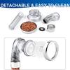 Ionic Shower Head Water Saving 3 Functions Spa Handheld Shower Combo Set