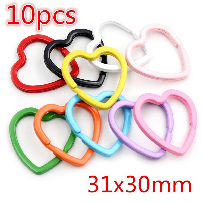 New Colors Mixed Alloy Open Rings Lobster Clasp Hooks DIY Keychain Jewelry Making Findings Supplies Accessories