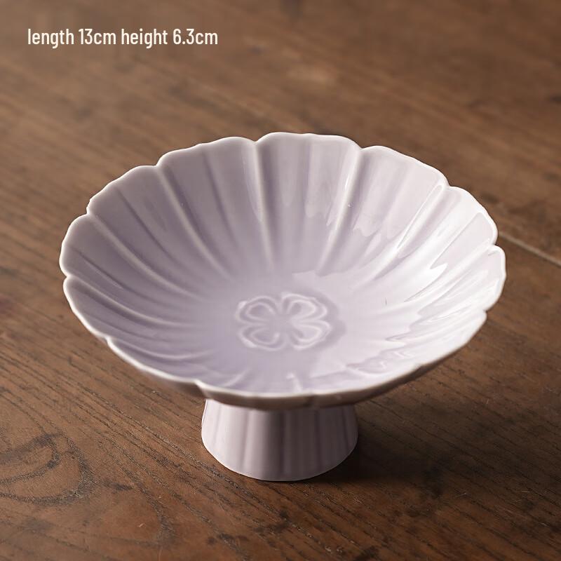 Керамическая тарелка в китайском стиле для фруктов и закусок