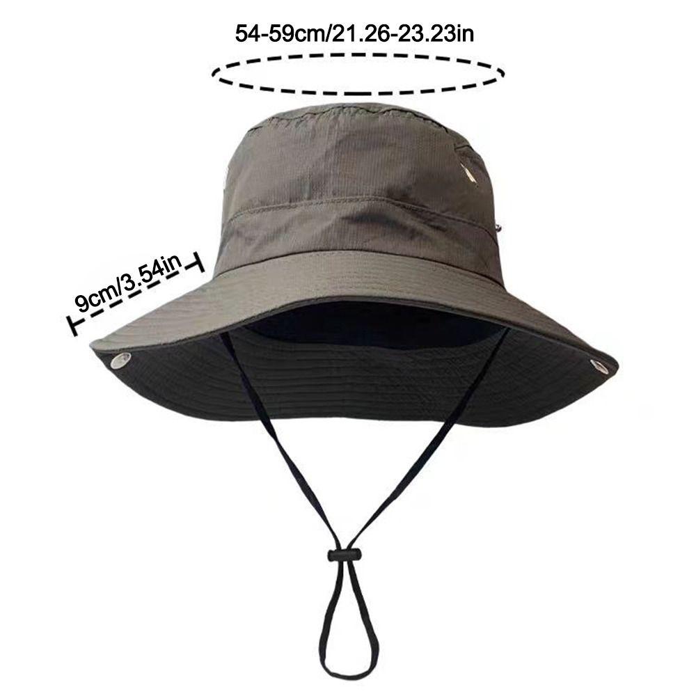 Waterproof Bucket Hat Wide Brim Mountaineering Caps Fashion Fisherman Hat  Outdoor