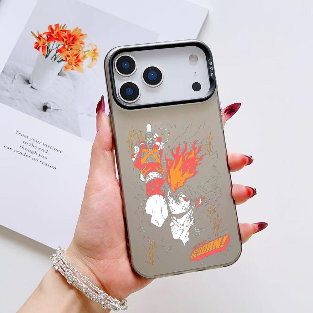 Anime R-Reborn Phone Case For iPhone 17 16 15 14 13 12 11 Pro Max Air Matte Laser Aurora Shockproof Funda