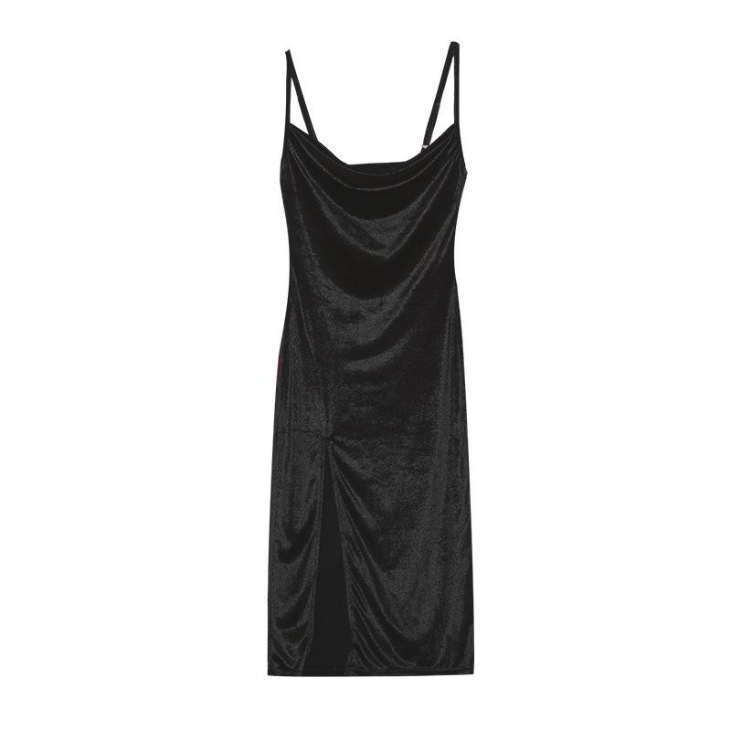 2023 European & American Women's Slim Slit Suspender Dress – Spring/Summer Fashion