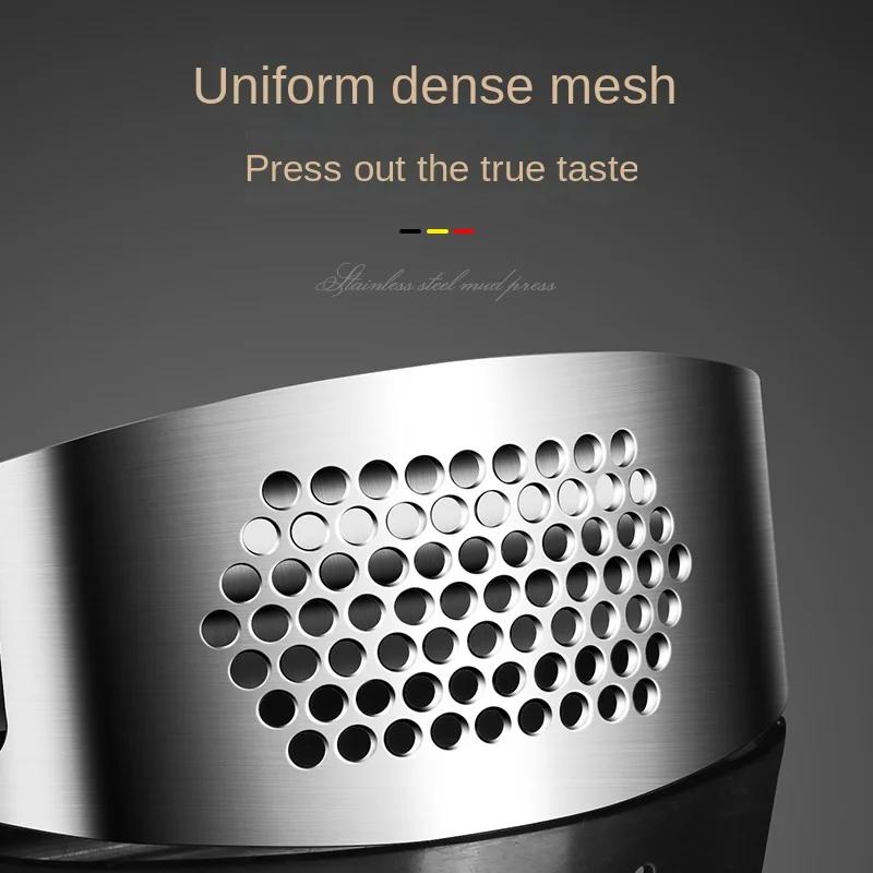 1pc Stainless Steel Manual Garlic Press Vegetable and Fruit Cutter Tools Kitchen Accessories Gadget Garlic Grinding Slicer