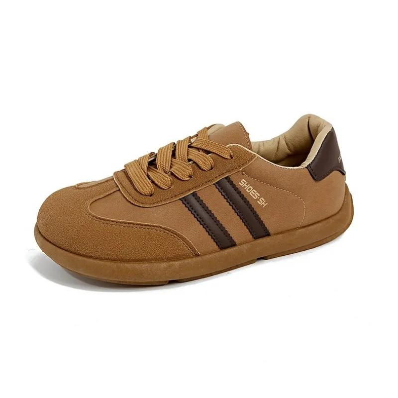Big Size New Retro Flat Sneakers Women's Shoes Soft Soled Front Lace-up Women's Casual Shoes Zapatos De Mujer  Designer Shoes